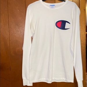 White champion long sleeve